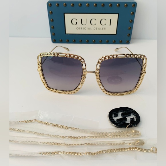 💯- New Authentic Gucci's GG1033S Oversized sunglasses - Picture 8 of 13